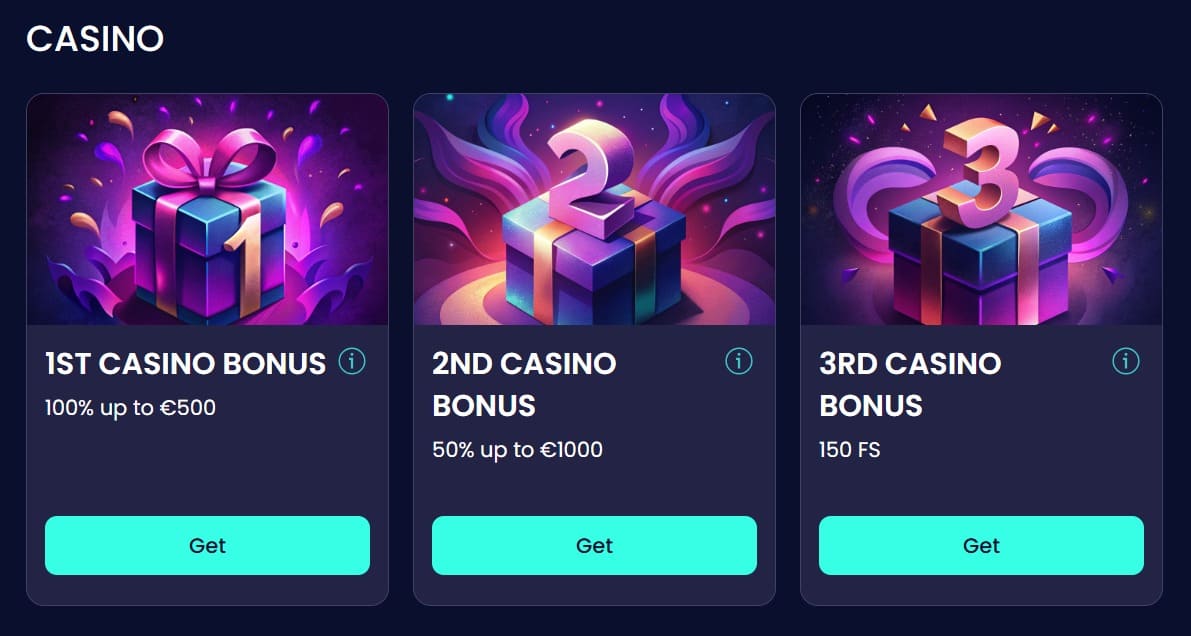 Casino promoties Boomsbet – welkomstbonus, reloads, free spins en no risk deposit acties